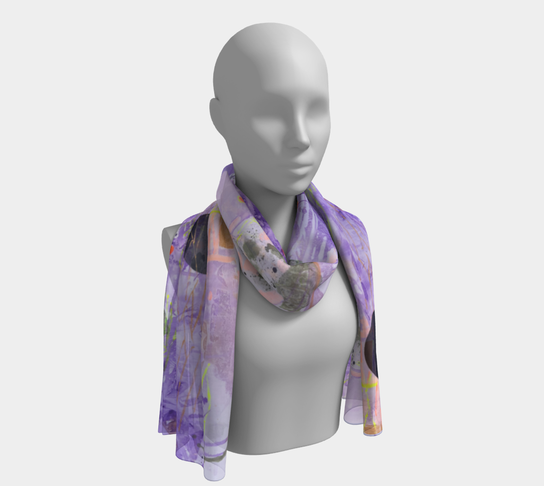 “Lavender mirage” Long Scarf