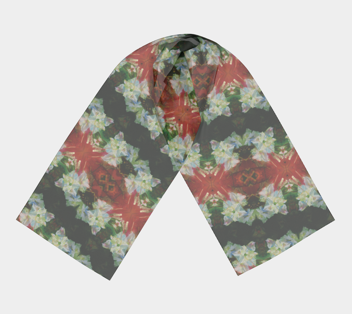 “White Gladiolus” Long Scarf