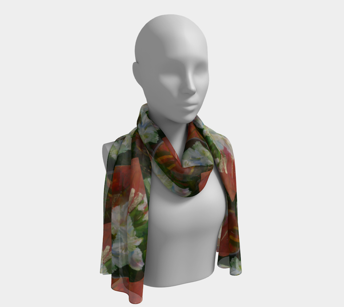 “Gladiolus” Long Scarf