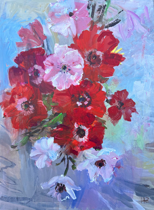 Paintings “Red anemones”