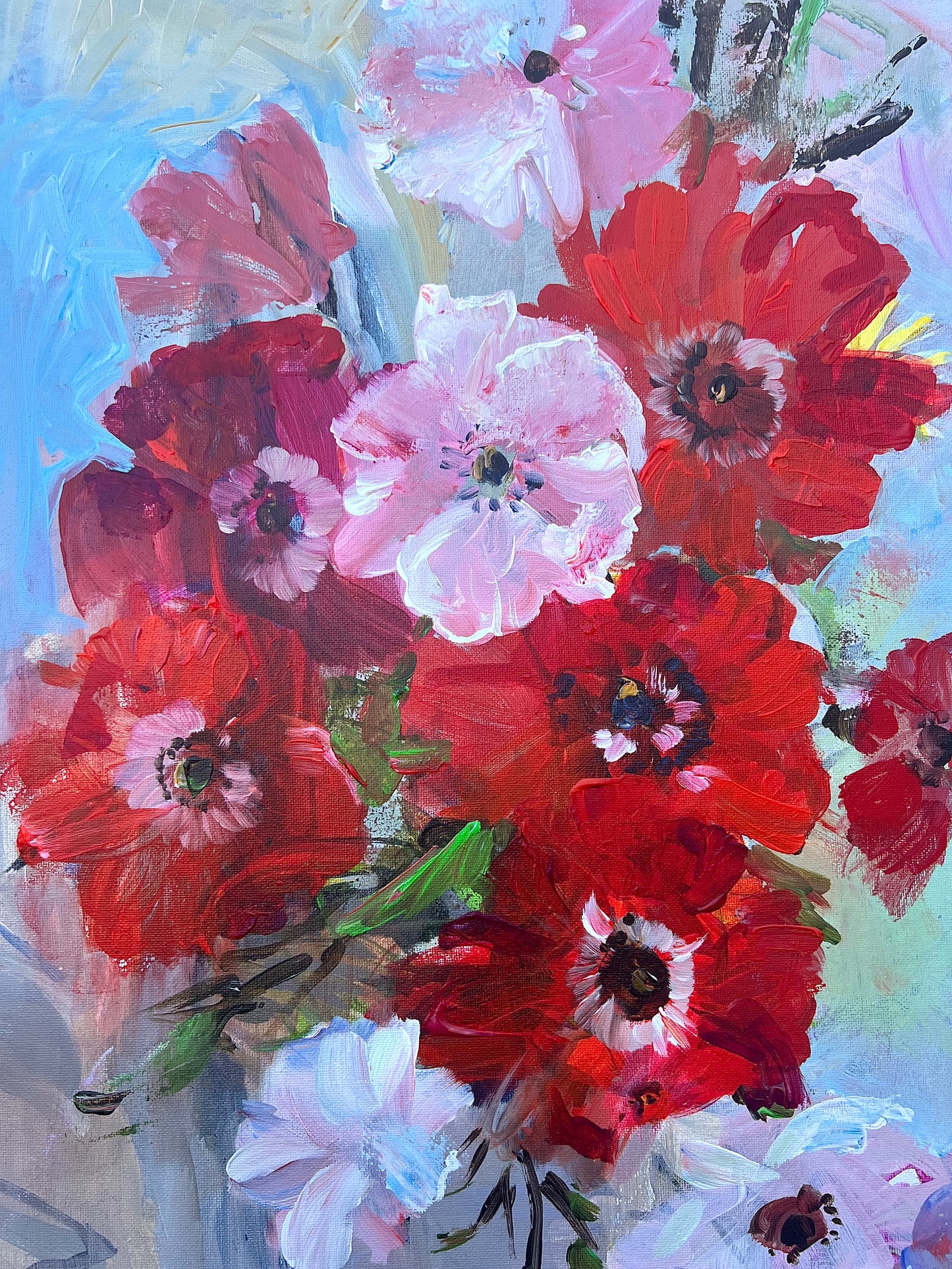 Paintings “Red anemones”