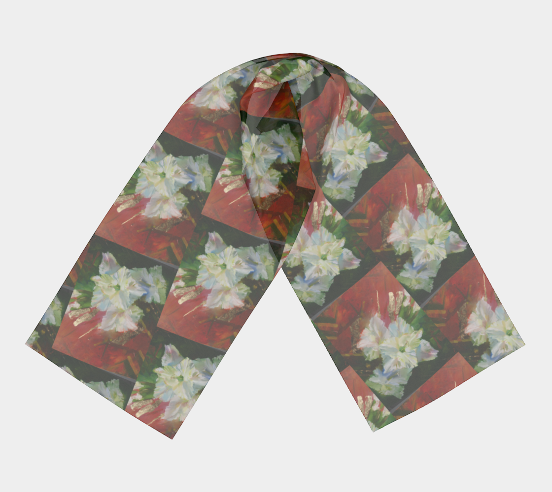 “Gladiolus” Long Scarf